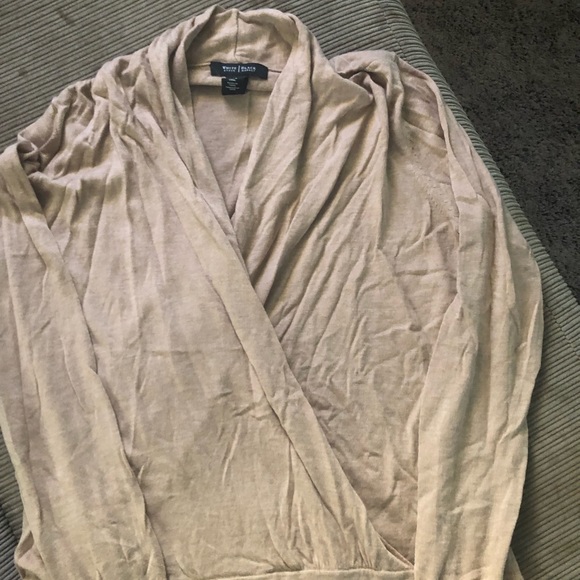 White House Black Market tan sweater - Picture 2 of 3